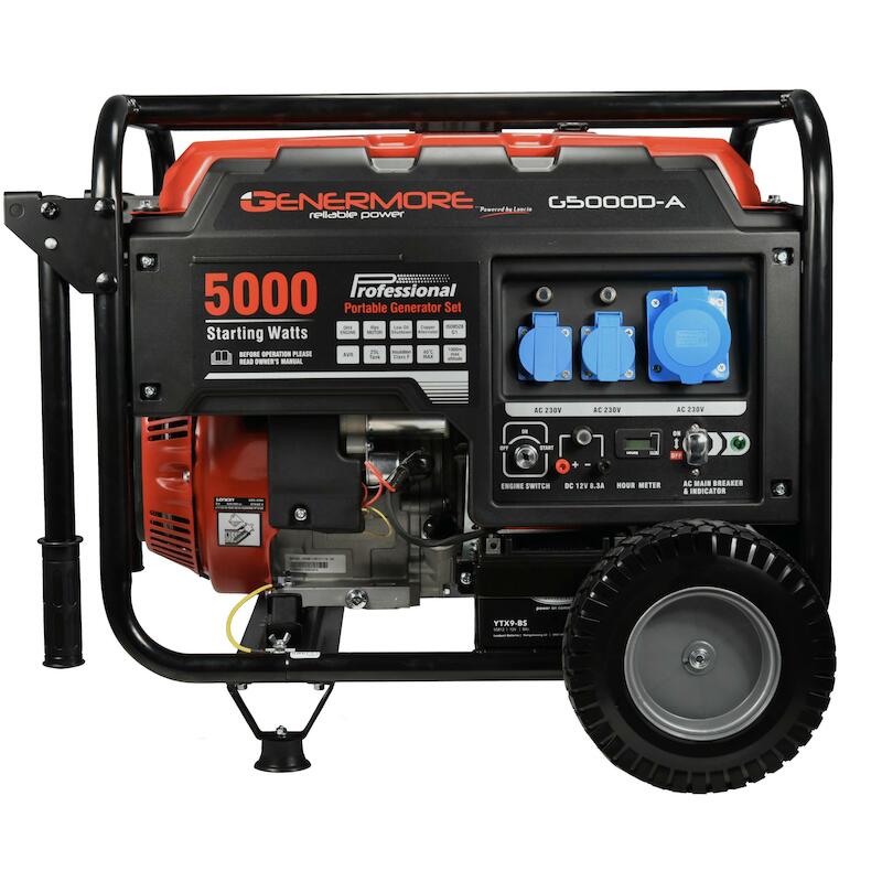 GENERATOR BENZINE 5,0KVA    G5000D-A     GENERMORE