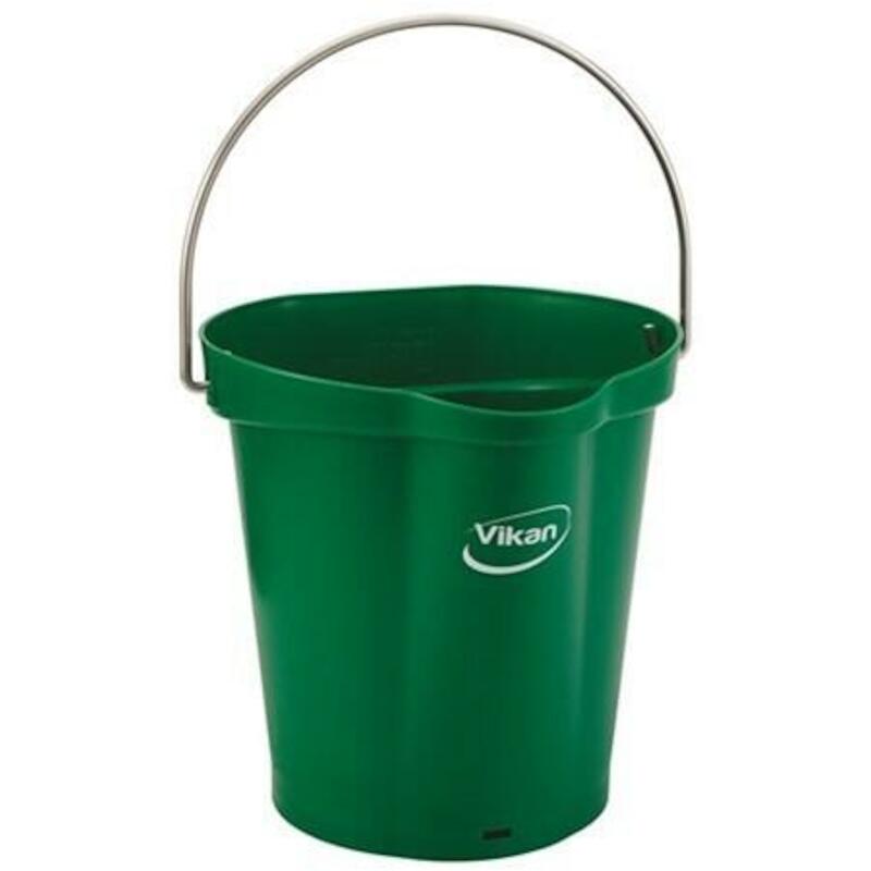 SEAU PP INOX VERT           5688/2  6L       VIKAN