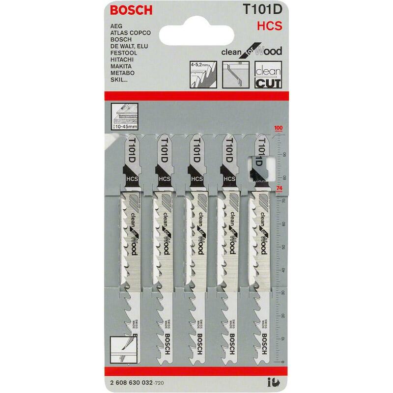 LAME DE SCIE SAUT.T101D     2608630032 (5PCS)BOSCH
