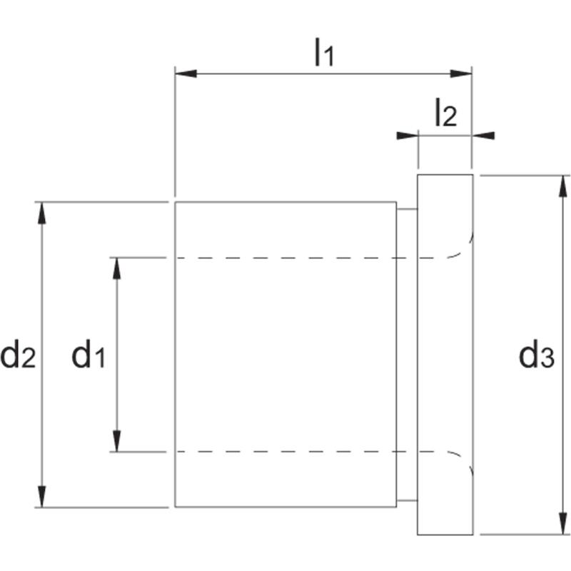 DIN 172-A BOORBUS, KORTE UITVOERING, MET KRAAG 3,6 MM - 848720360 - PHANTOM