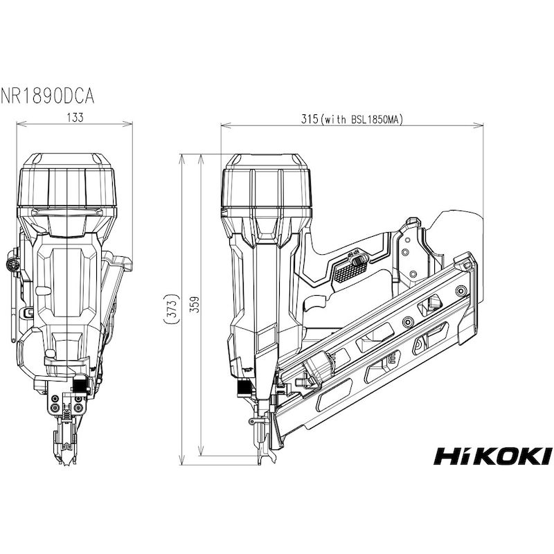 CLOUEUSE/ACCU 18V/BODY      NR1890DCA  (HSC)HIKOKI