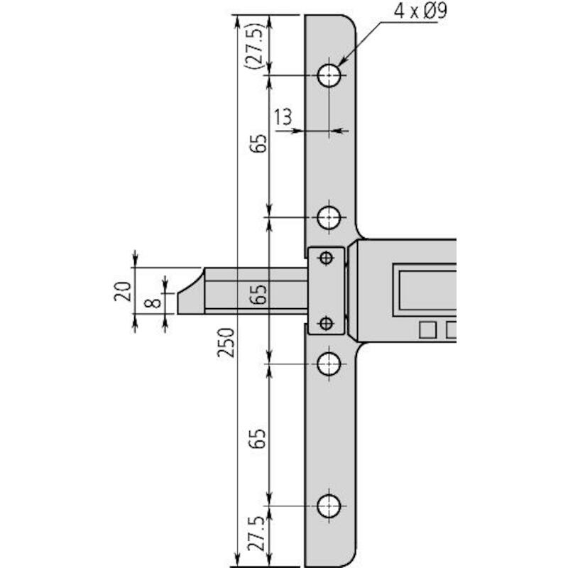 DIEPTESCHUIFMAAT 0-1000MM D.571-207-10 0,01MM MITU