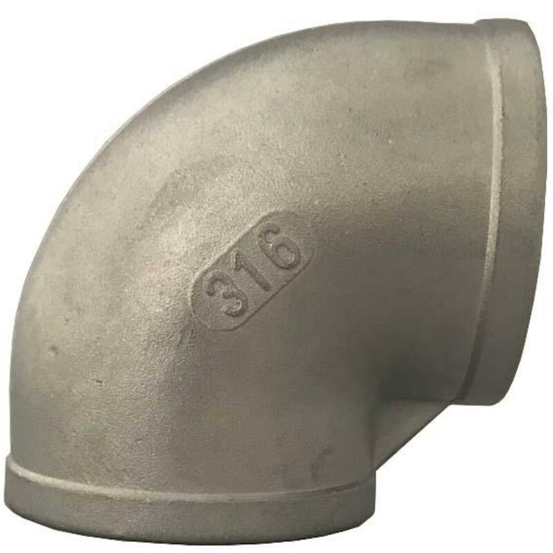 BOCHT 90° 1/4"V                                RVS