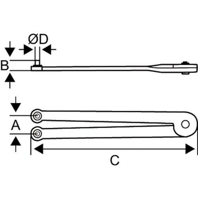 Bahco - adjustable pin wrench - 4307 - 10-50 mm - ø 3.8 mm - 41851704