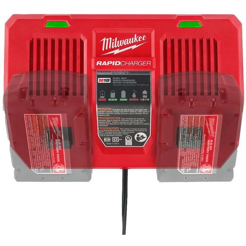 SNELLADER DUAL BAY 18V      M18 DFC      MILWAUKEE