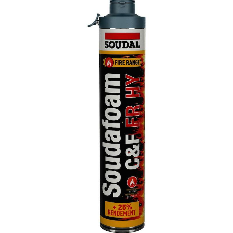 PU-SCHUIM VUURBESTEND.750ML SOUDAFOAM FR HY C&F