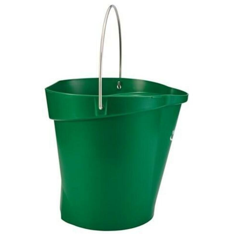 SEAU PP/INOX VERT           5686/2 - 12L     VIKAN