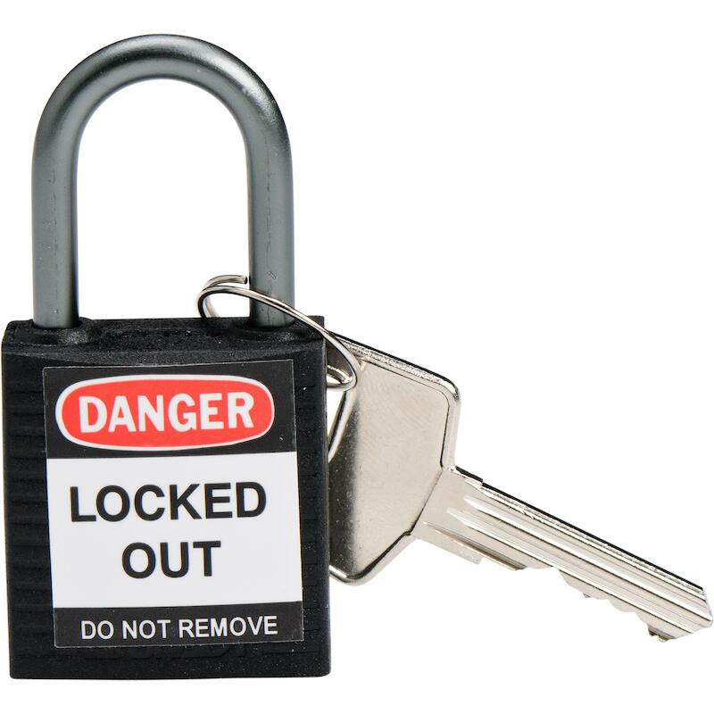 COMP SAFE PADLOCK 32MM SH KD BLACK/6   BRADY   6ST