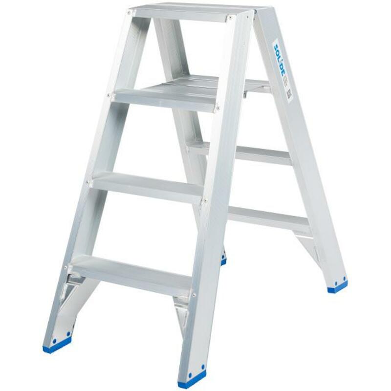 TRAPLADDER DUBBEL 2X 4 TREDEN  DT04 - 1,00M SOLIDE