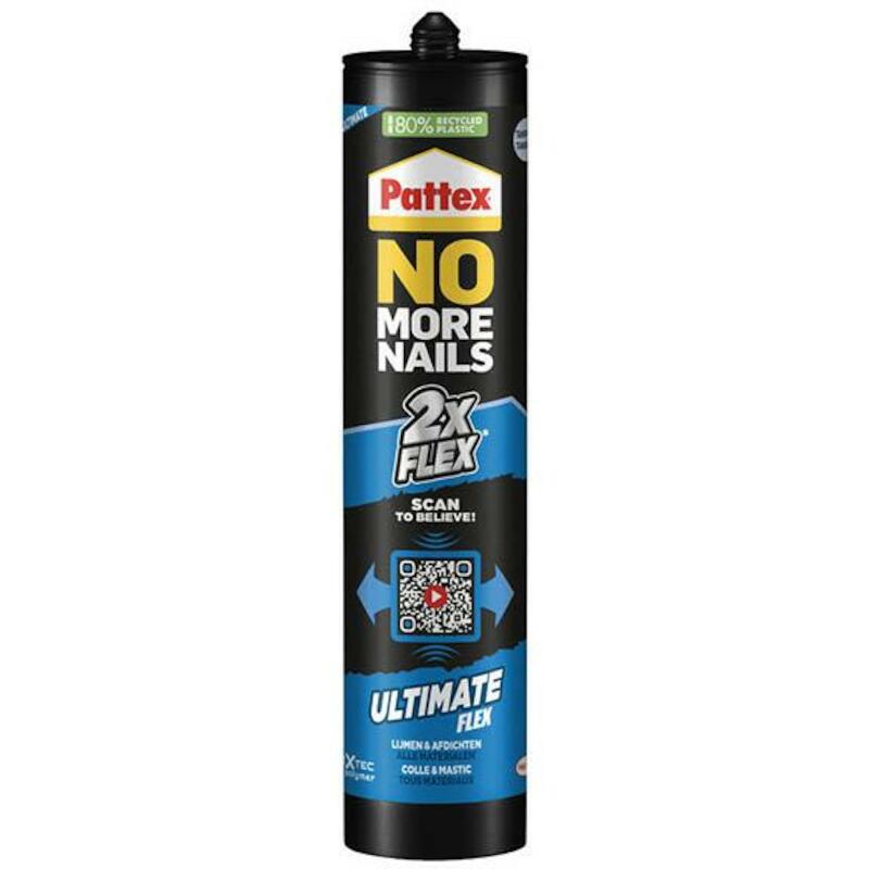 COLLE MONTAGE GRIS     390G NO MORE NAILS   PATTEX