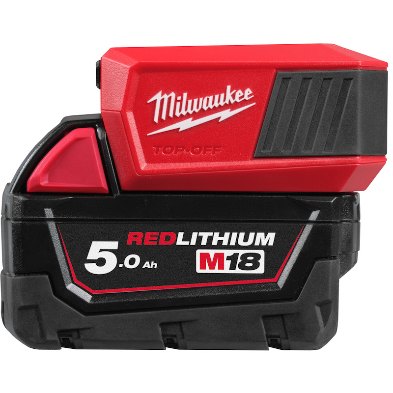 Milwaukee - Battery charger and power bank - M18 TC-0 - Li-ion - 18 V - 2.5 a - 08123303