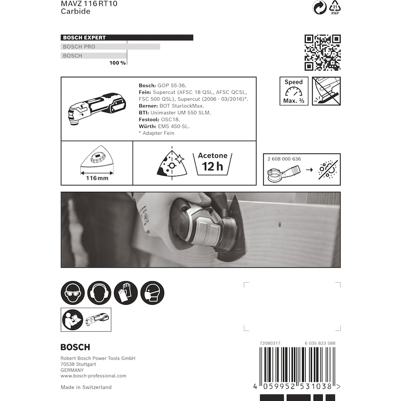 SCHUURPLATEAU MAVZ116RT10   2608900051       BOSCH