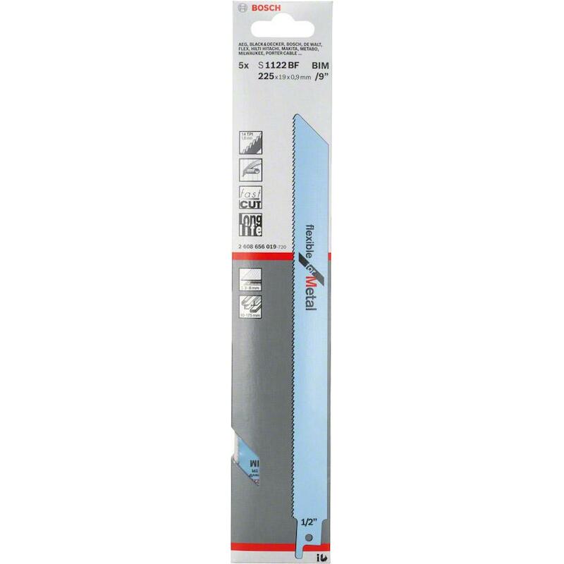 RECIPROZAAGBL.S1122BF  MET. 2608656019(5ST)  BOSCH
