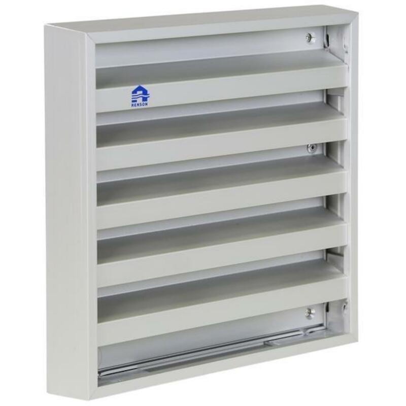 GRILLE MUR APPLIQUE NATUREL 431 165X165     RENSON