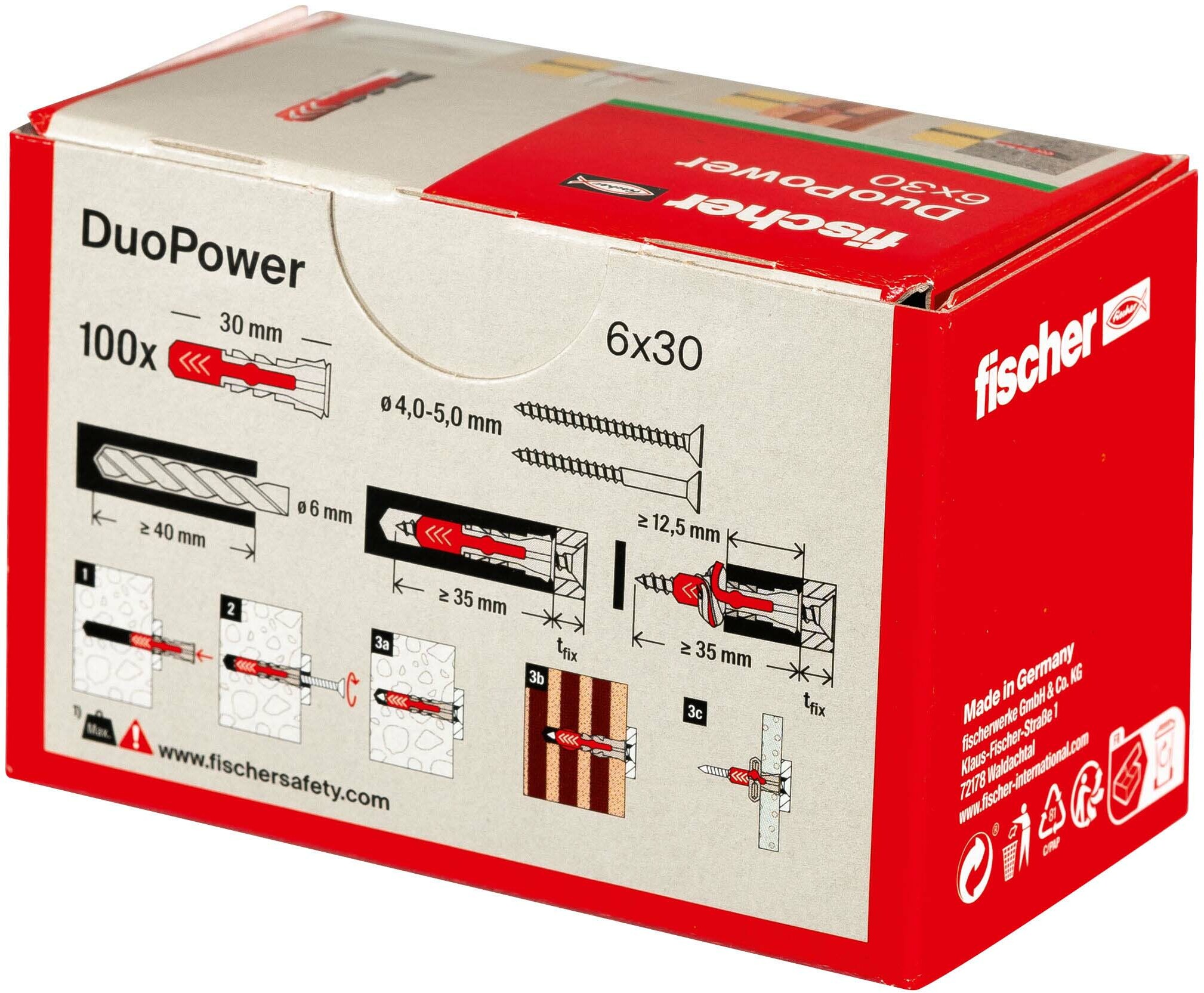 PLUG NYLON  6X30            DUOPOWER       FISCHER
