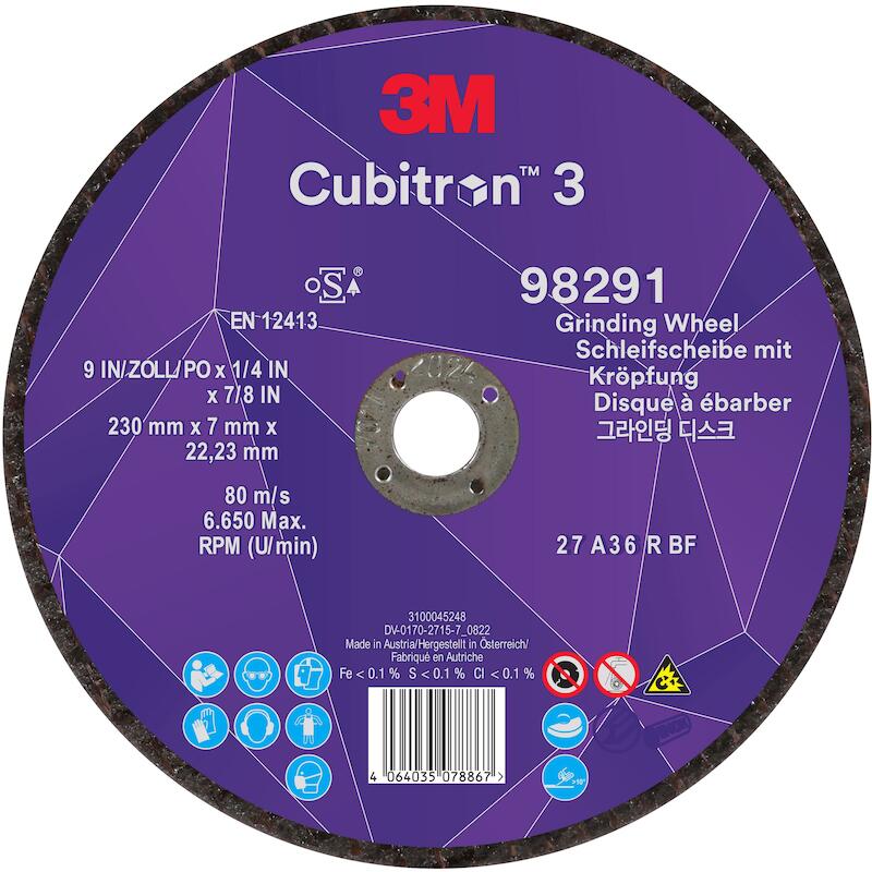 DISQ. ÉBARBER 230X7,0X22,23 CUBITRON 3          3M