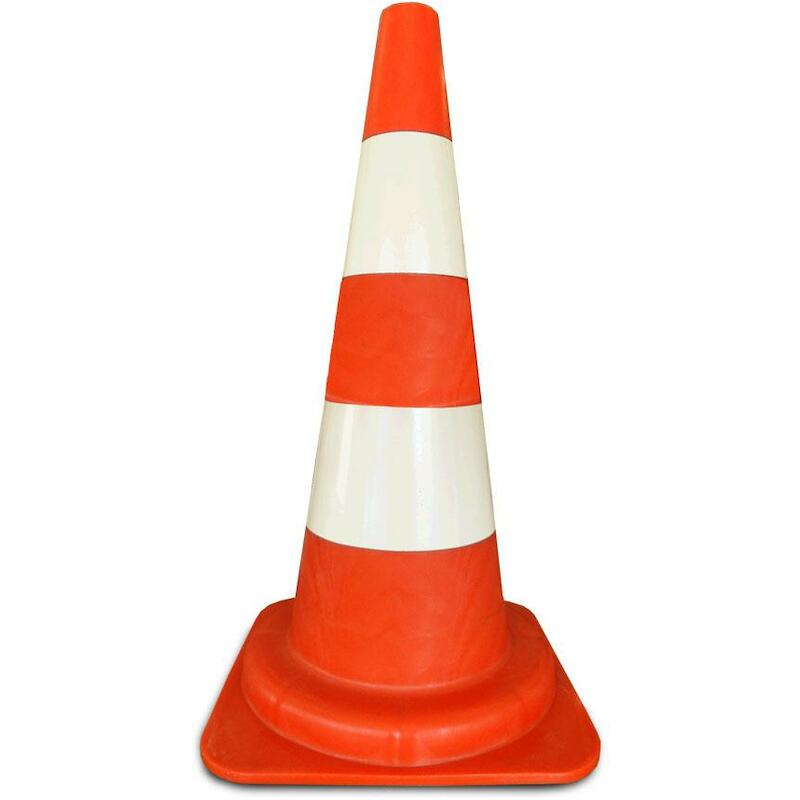 CÔNE DE SIGN.PVC ORAN/BLANC VHP10350-0021    GROCO