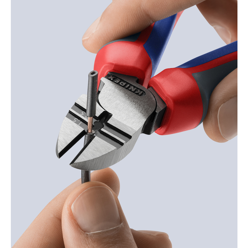 KNIPEX 1422160 AFSTRIP-ZIJSNIJTANG ZWART GEATRAMENTEERD MET MEER-COMPONENTENGREPEN 160 MM