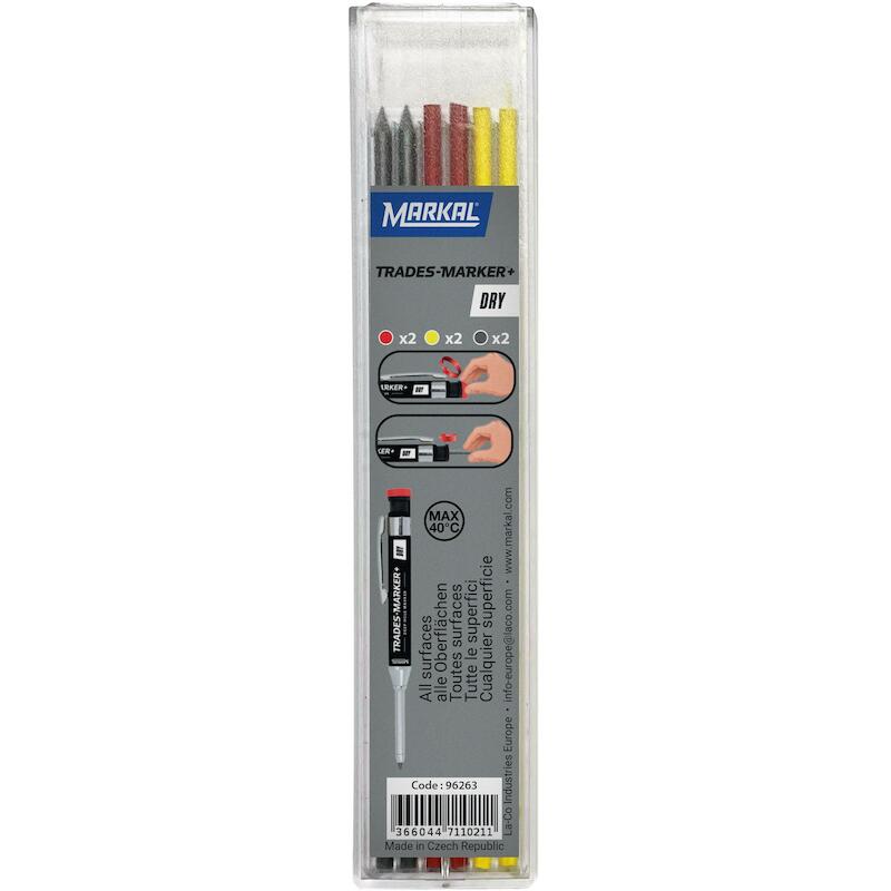 MINE (GRIS/ROUGE/JAUNE)     TRADES MARKER    (6PC)