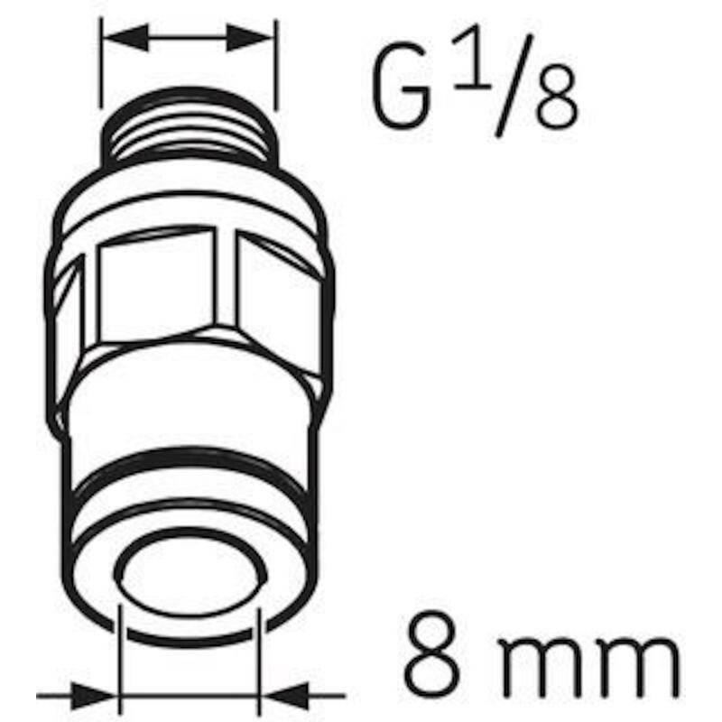 RECHTE INSCHR. 8X1/8"BSPP   LAPF M1/8          SKF