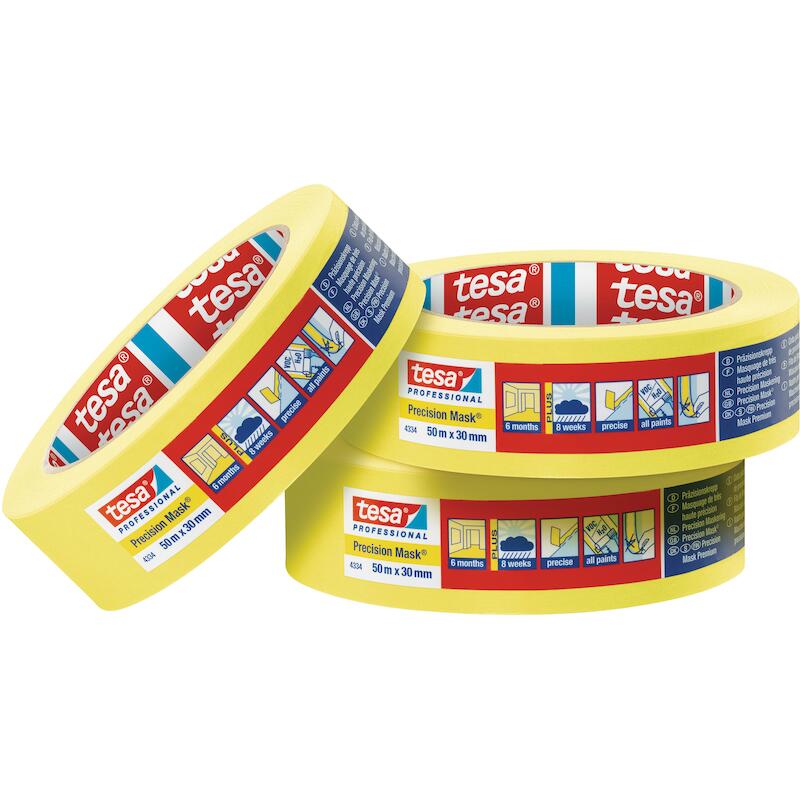 RUBAN ADH.TESAKREPP JAUNE   4334  30MM X 50M  TESA