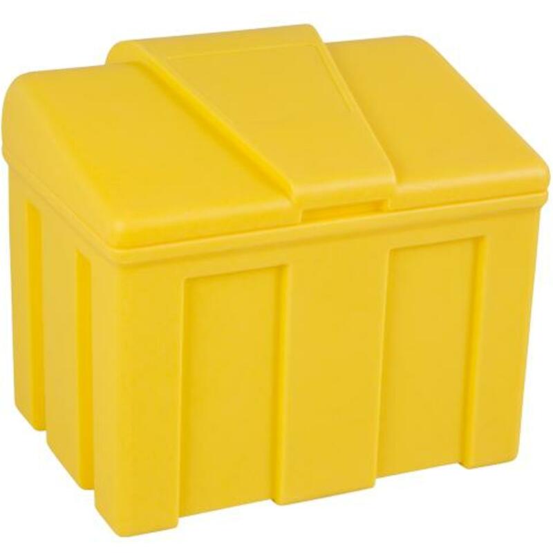 BAC À SEL JAUNE 110L        650X500X570MM PLASTIBA