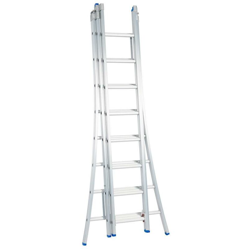 LADDER OPEN VOET   3X 8 SPORTEN D08 - 4,75M SOLIDE