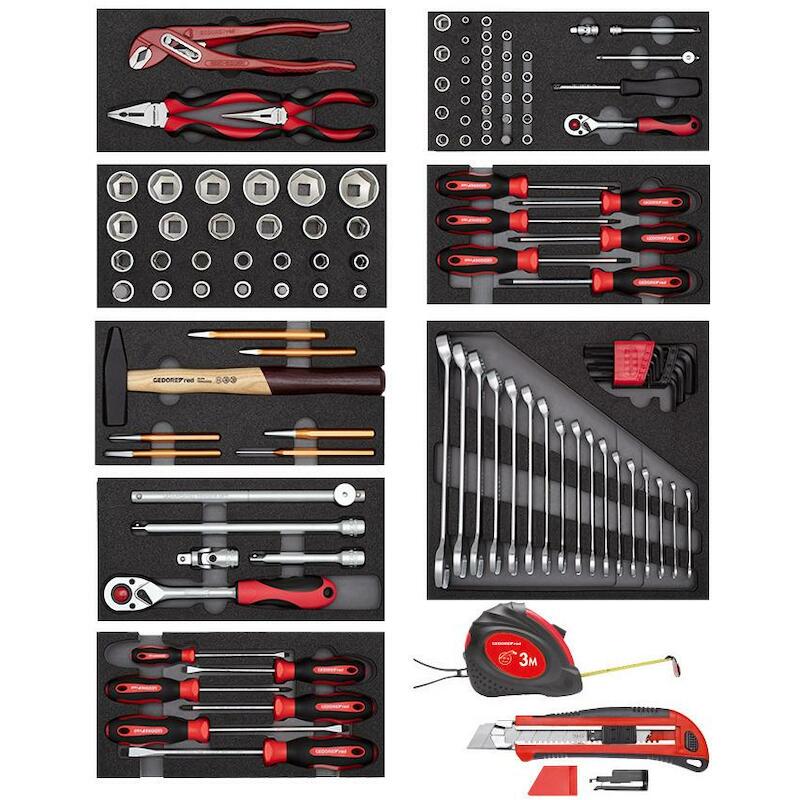 8 MODULES OUTILS MIXTES     R2101 (118PC)GEDORE RE