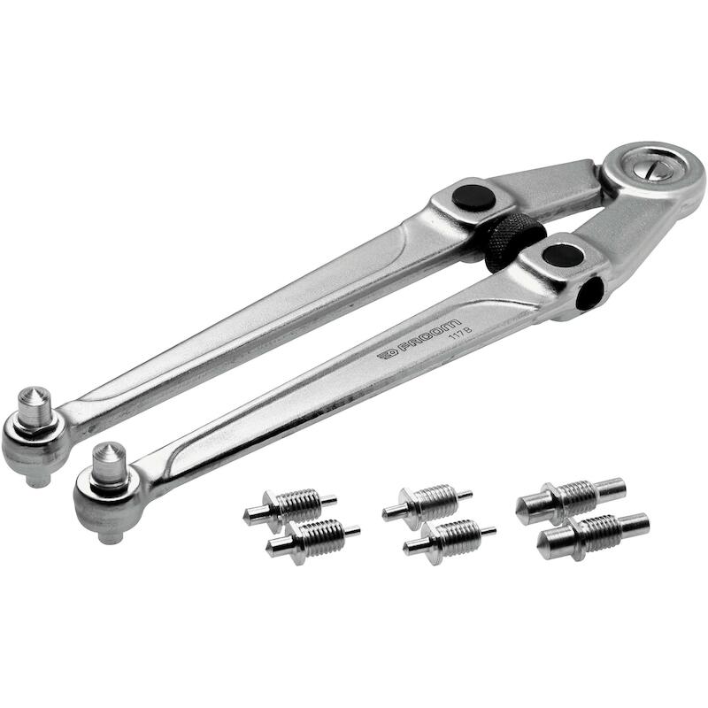 Facom - Adjustable face spanner wrench - 117.B - 20–100 mm - 245 mm - 41294953