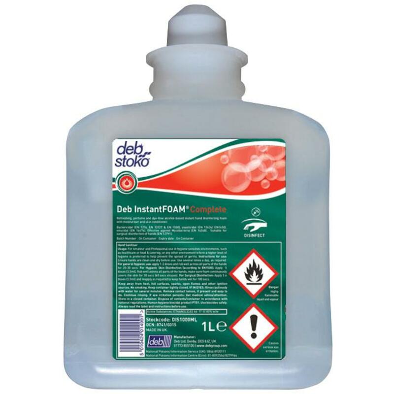 MOUSSE DÉSINFECT.1L(MAINS)  INSTANTFOAM COMPL. DEB