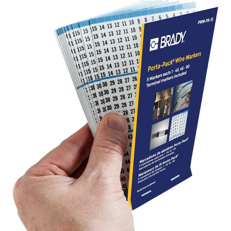 DRAADMERKERBOEKJE - BRADY 031215 - ZWART OP WIT