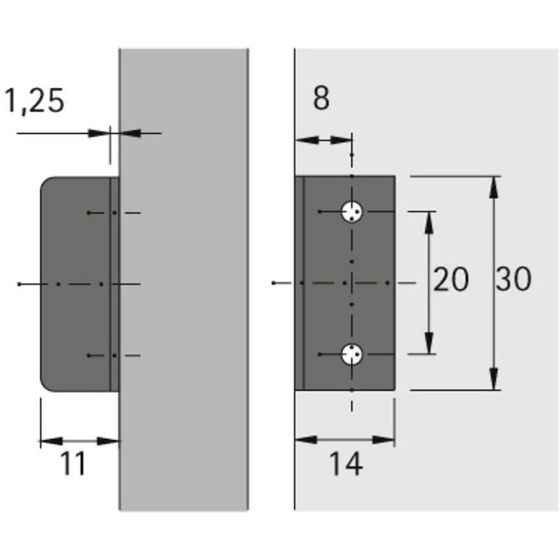 AANSLAGHOEK TYPE 3011                   HETT-30125