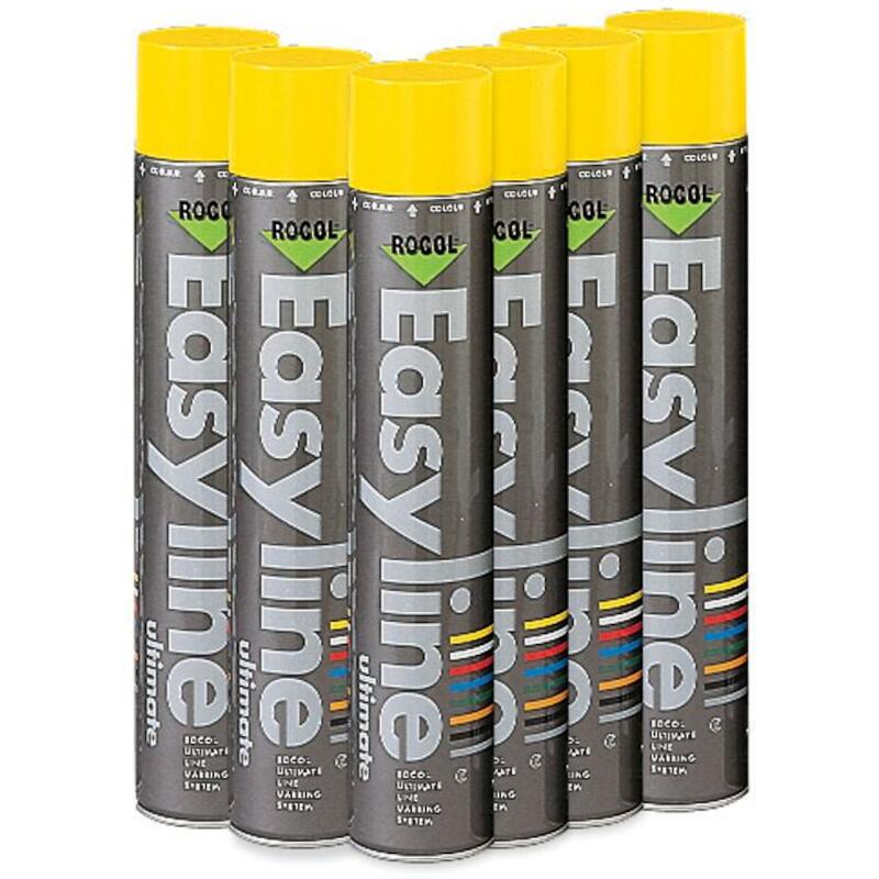Brady - Easyline 255353 - Markeerverf - Permanent - Geel - 750 ml - 6 stuks - 91218806