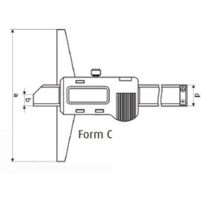 DIEPTEMETER DIGITAL         6042 - 300 -0,01MM MIB