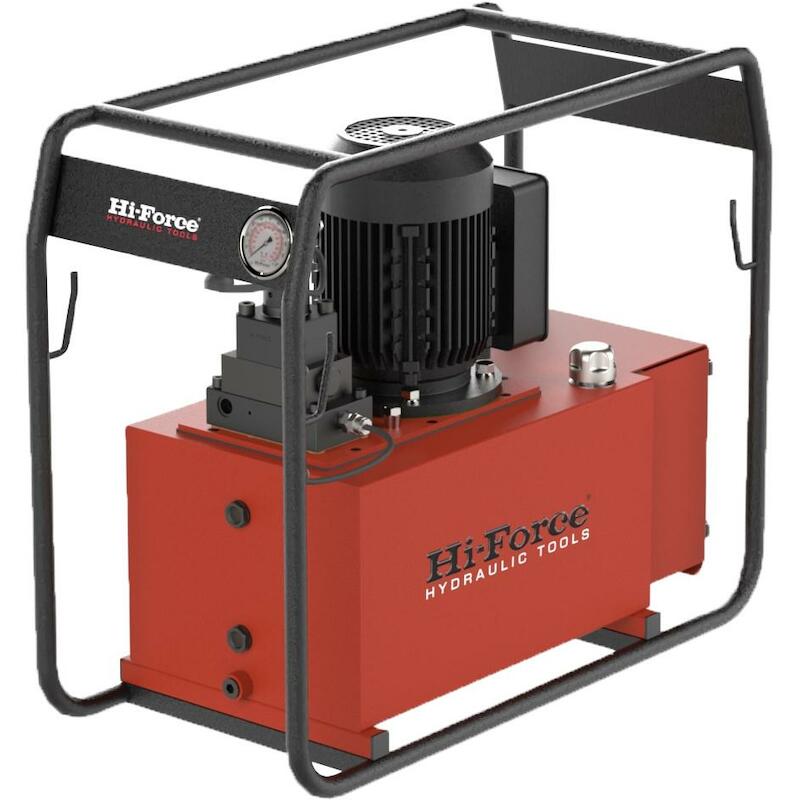 230V, TWO STAGE, ELECTRIC DRIVEN, GENERAL DUTY HIGH FLOW PUMP C/W SOLENOID OPERATED VALVE - HEP310422S - HI-FORCE