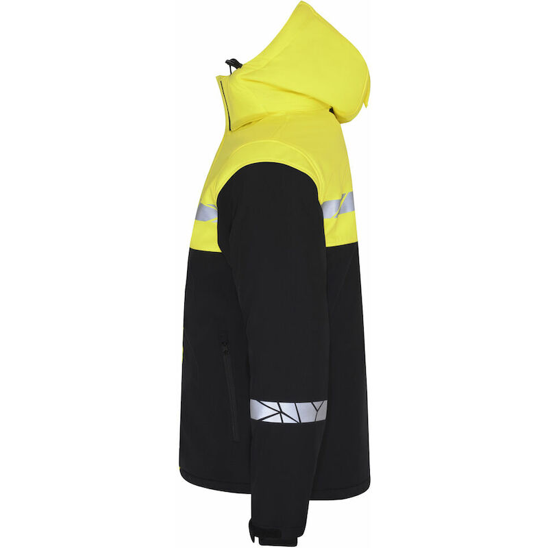 JAS SOFTSHELL GEVOERD       7415 ZW/GE  4XL PROJOB
