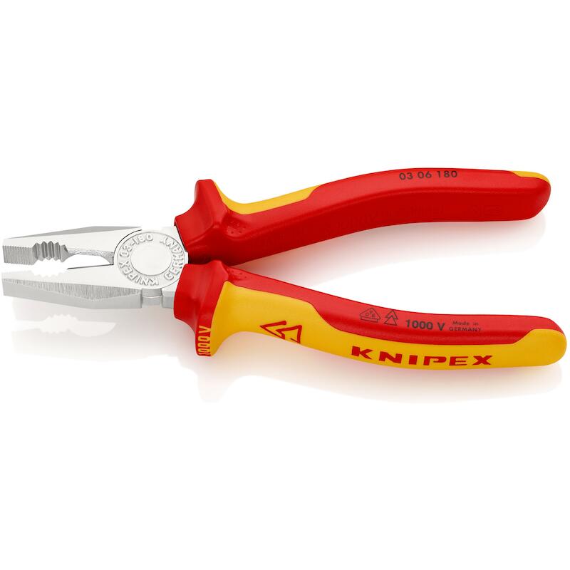 COMBINATIETANG VDE          03 06 - 180MM   KNIPEX
