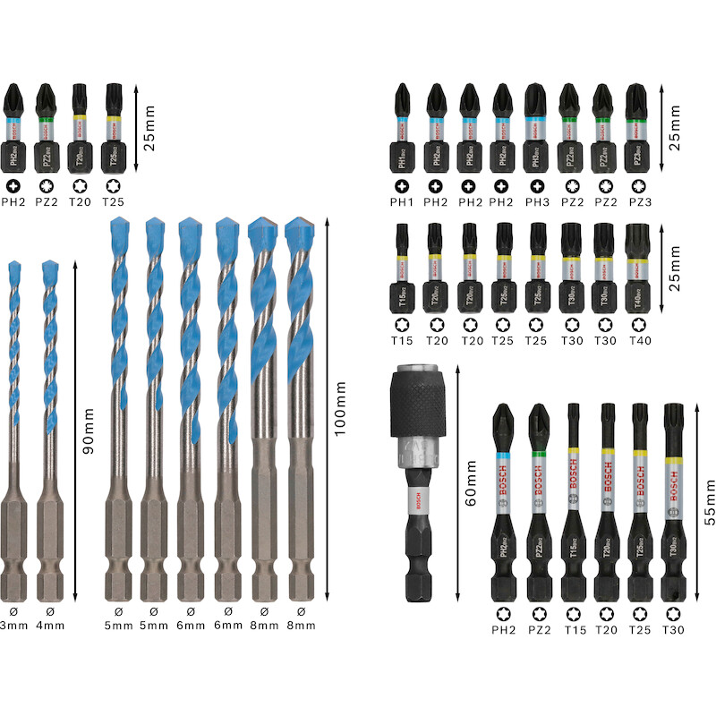 SET FORETS+EMB. PRO MIX     2608521U82  (35PC) BOS