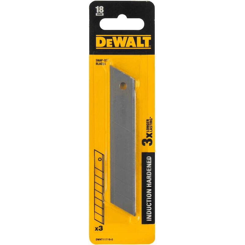 LAME COUTEAU 18MM           DWHT11719-0 (3PC)DEWAL