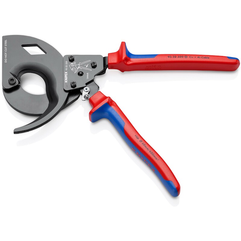 COUPE-CÂBLE À CLIQUET       95 32 320       KNIPEX