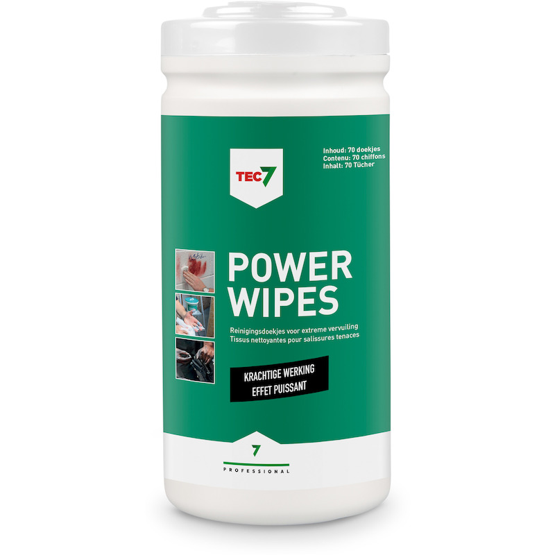 CHIFFONS À NETTOYAGE (70PC) POWER WIPES       TEC7