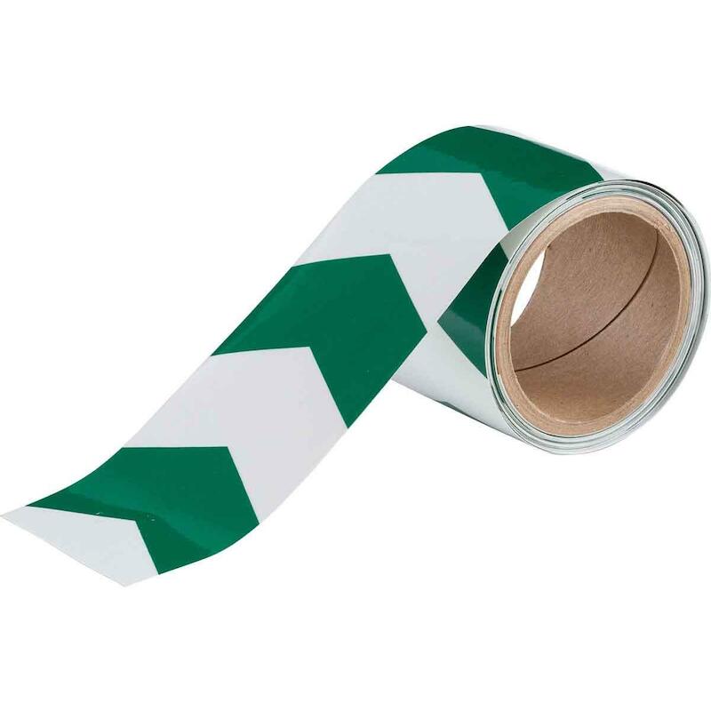 SIGNALISATIETAPE - BRADY 090972 - GROEN OP FOTOLUMINESCEREND 75 MMX4,5 M