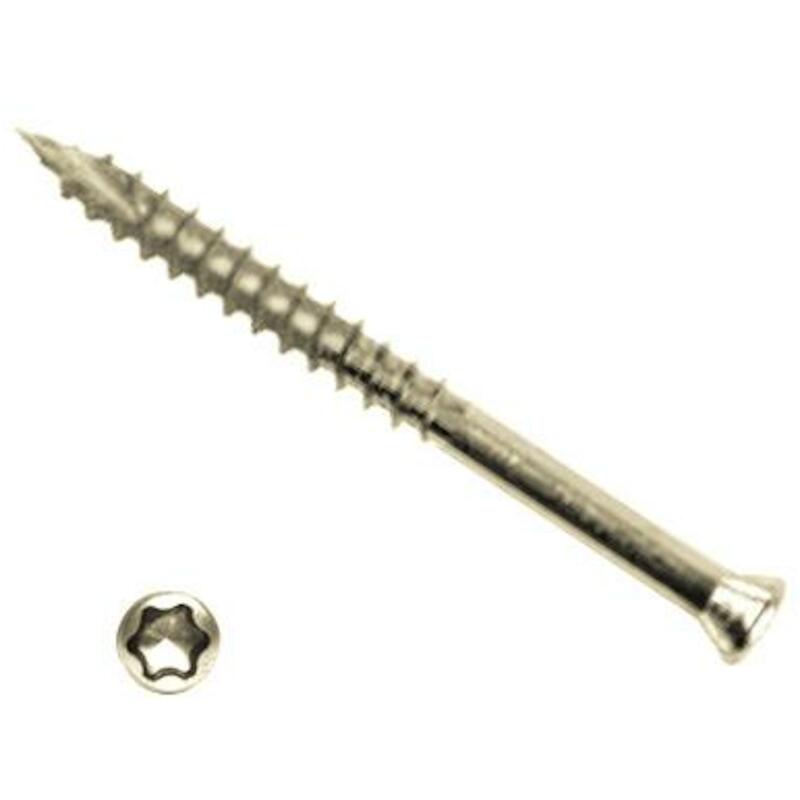 HOUTSCHROEF TORX VERZONKEN KOP - VOOR BANKIRAI - 5X 80 MM - INOX C2