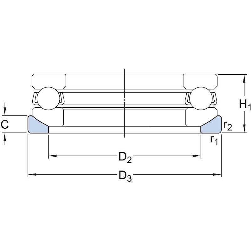 BUTEE A BILLES/SIMPLE EFFET 53309              SKF