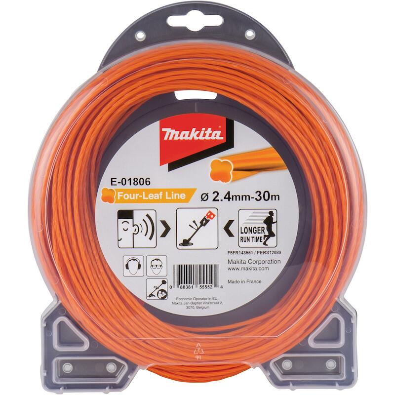 FIL NYLON HÉLICOÏDAL POUR DÉBROUSSAILLEUSE À BATTERIE - E-01806 - MAKITA