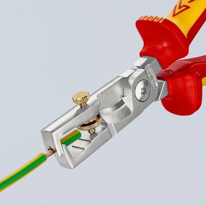 AFSTRIPTANG MET KABELSCHAAR 13 66 180       KNIPEX
