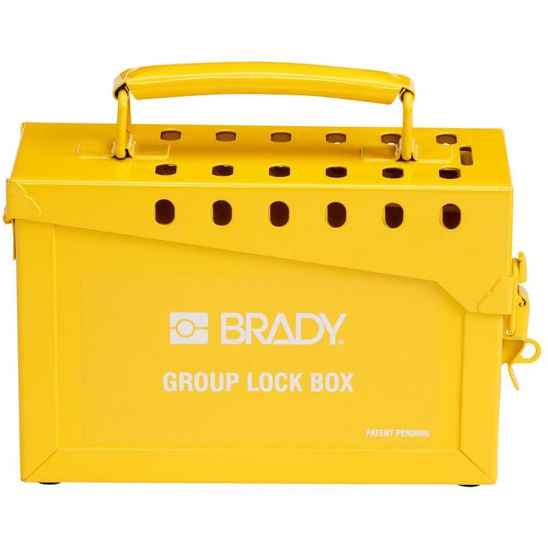 COFFRE 065672 GROUP LOCK BOX-YELLOW