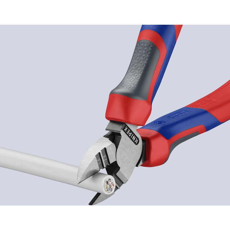 KNIPEX 1422160 AFSTRIP-ZIJSNIJTANG ZWART GEATRAMENTEERD MET MEER-COMPONENTENGREPEN 160 MM