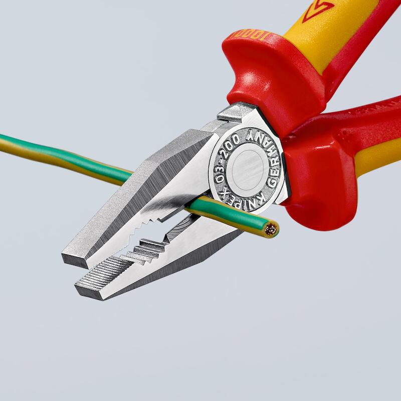 Knipex - Combinatietang - 03 06 200 - vde - Verchroomd - 200 mm - 41190175