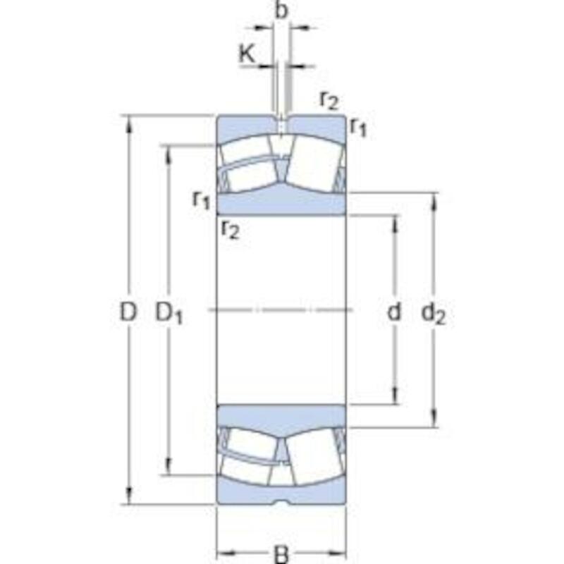 TWEERIJIGE TONLAGER - SKF 24020 CC/C3W33